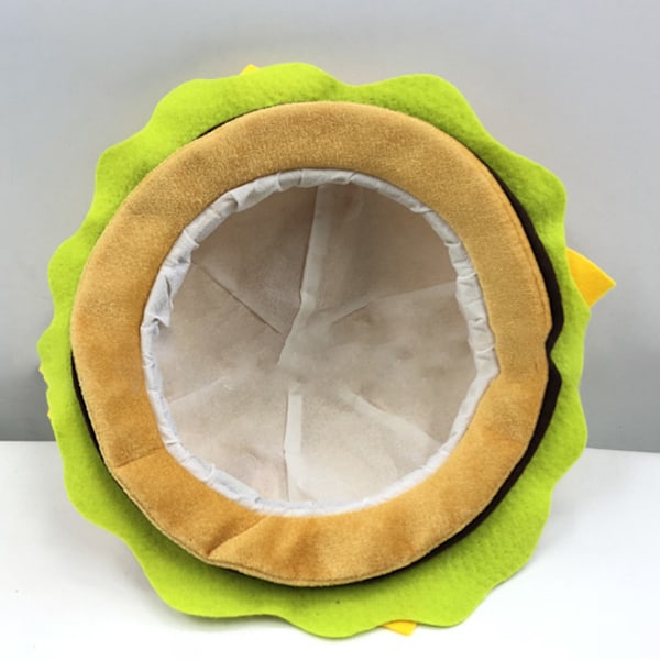 Vuxna Barn Rolig Snabbmat Fancy Hatt Hamburger Cheeseburger Formad Karneval Halloween Jul Party Utklädnad Kostym