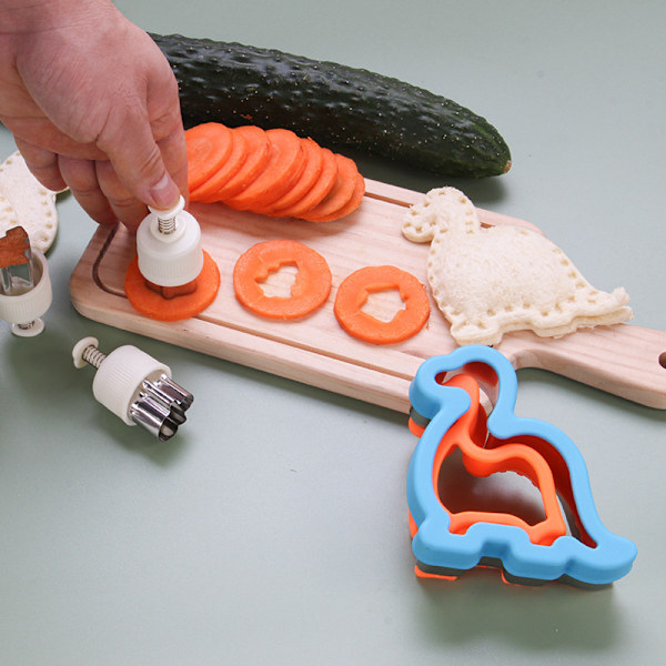 6 stk smørbrødformer, DIY smørbrødformer for barn colour