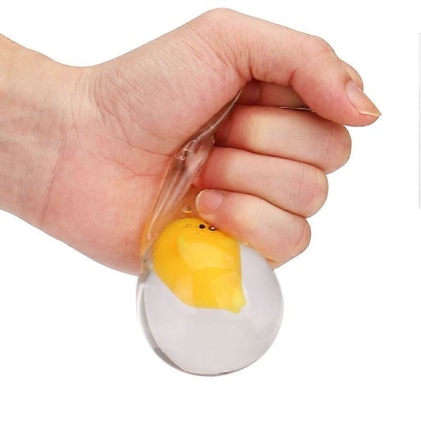 3 st Ägg Squishies Leksaker Mjuka Klämleksaker Klibbiga Händer Squishy Anti Stress Kläm Äggvita, Dekompressionsbollar för Vuxna för Ångestlindring{EE}