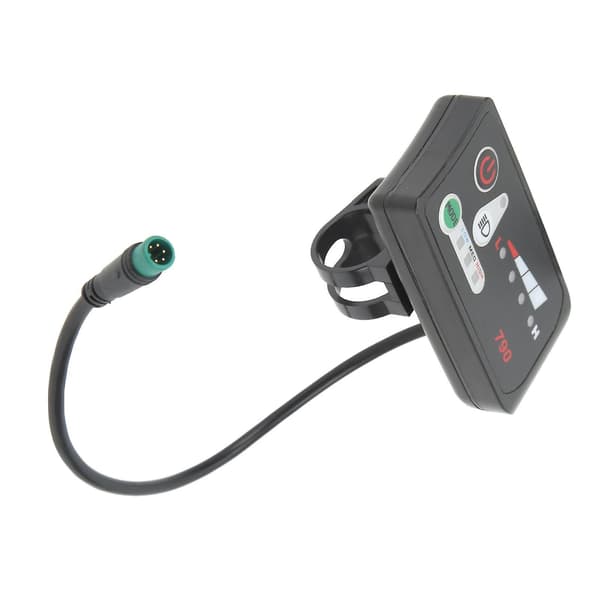 Elektrisk Cykel LED Strømdisplay Panel Elektrisk Cykel Modifikation Display Meter med Vandtæt 5P Hanstik til 22,2 mm Styr 36V