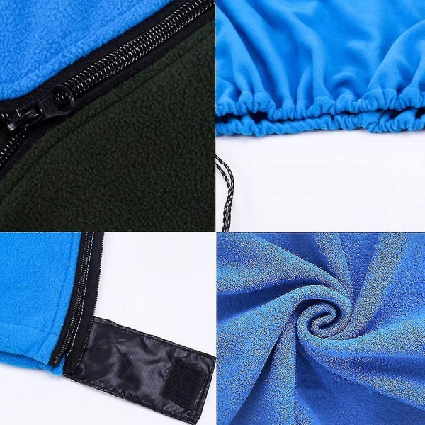 Fleece-makuupussi Kompakti Lämpömakuupussi Retkeilyyn Vaellukseen - Sininen ( Väri: Sininen )