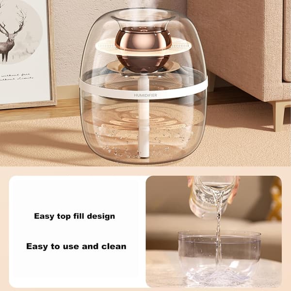 3L Luftfukter Ultralyd Kjølig Tåke Stille Drift Aroma Diffuser For Hjemmekontor Barnerom Soverom
