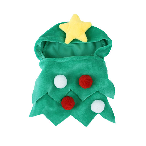 1pc Pet Christmas Costume Dog Cat Christmas Tree Costume Cat Christmas Hat Pet Christmas Costume for Christmas Green