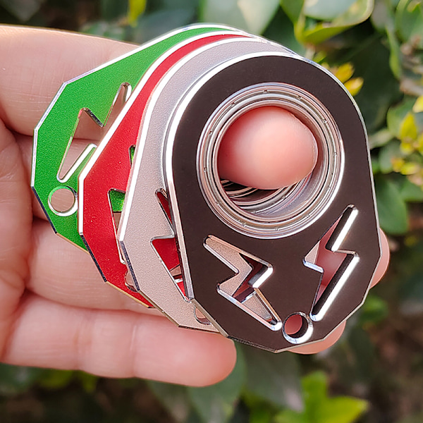 Nyckelring Spinner Metall Fidget Leksaker Snurrande nyckelring Ed