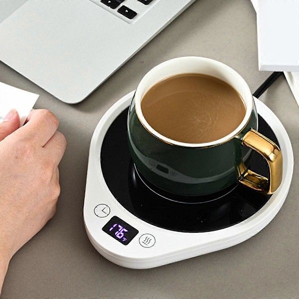 Krusvarmer, Opgraderet Kaffevaremer & Kopvarmer til Skrivebord med 3 Temperaturindstillinger {ee}