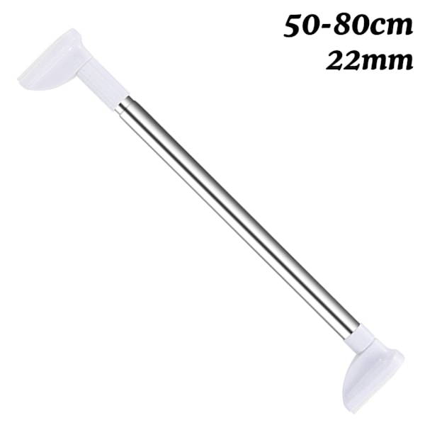 50-120cm Teleskopisk klesstang i rustfritt stål Uttrekkbar gardinstang Enkel installasjon for DIY-plass{EE}
