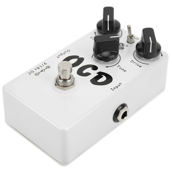 Gitarr Effektpedal OCD Classic Overdrive Distortion Portabelt Instrumenttillbehör Vit