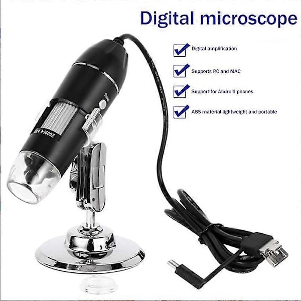 1600X Digitalt Mikroskopkamera 3-i-1 USB Bærbart Elektronisk Mikroskop for Lodding LED Forstørrelsesglass for Ce{EE}