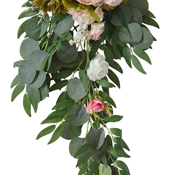 2 st konstgjorda blommor bröllop välkomstkort dekoration bröllopsbåge bröllopsbakgrund
