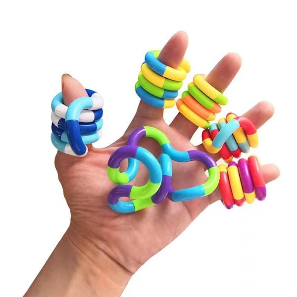 XJ-5-pak Tangle Twist Fidget Legetøj / Sensorisk Legetøj flerfarvet