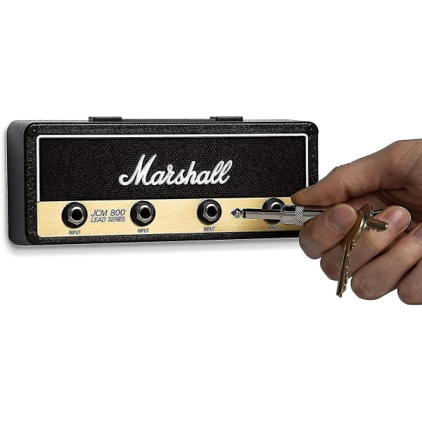 Marshall Nyckelhållare Väggmonterad Jack Rack 2.0 Jcm800 Gitarr Nyckelhållare Krok Nyckelhållare Hemfixering med 4 nyckelringar
