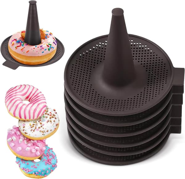 Silikone Donut Bageforme Sæt med 6 Genanvendelige Non-Stick Muffinsform Nem Rengøring Fødevaregodkendt