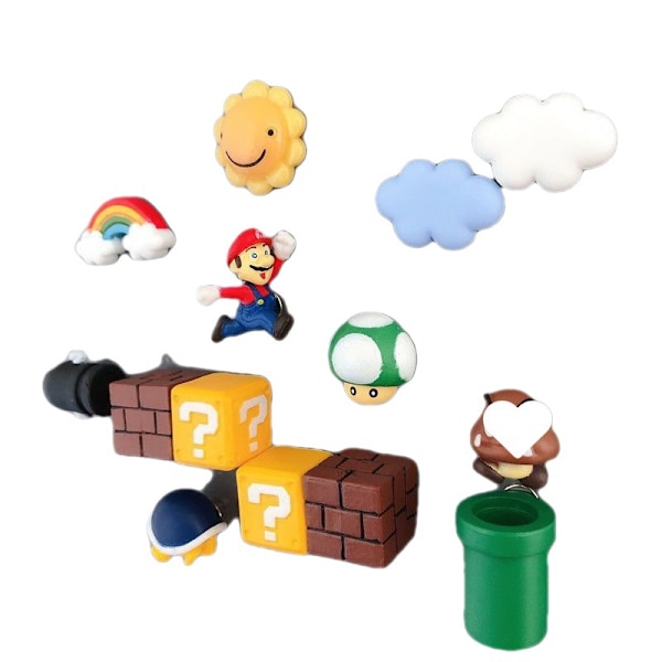 Kjøleskapsmagnet, 20 stk dekorative kjøleskapsmagneter Super Mario søte kjøleskapsmagneter dekorative magneter for