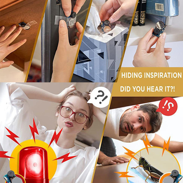 Prank Støy Maker Morsom Praktisk Spøk Gag Leker Klebrig Små Prank Ting Gag Gaver for Voksne Svart Black 2pcs