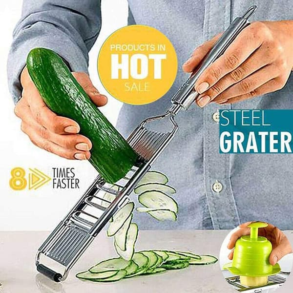 Multifunctional Cutter Stainless Steel Grater Peeler Set Cheese Grater Cabbage Grater Kitchen Utensils 4 In 1
