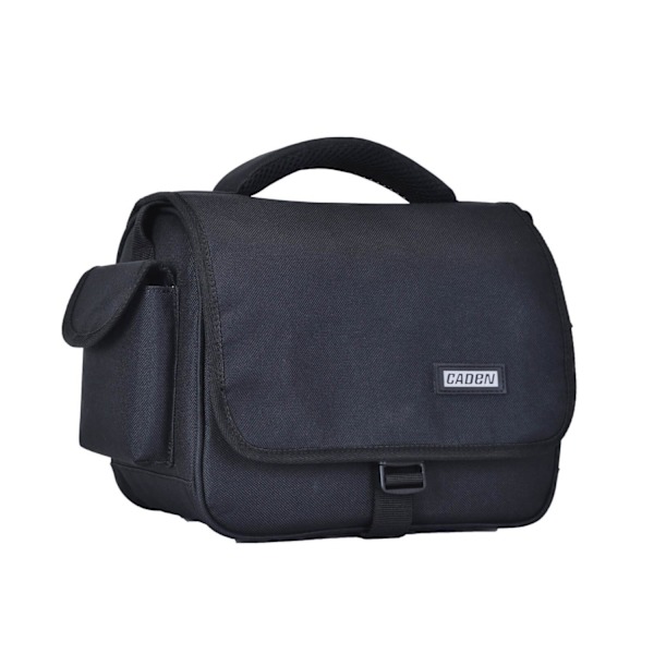Caden D27 Trendig Svart Kameraväska Axelväska 24x19x14cm{ee】