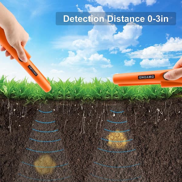 Metal Detector Pinpointer, Professional Waterproof Handheld, ZQKLA