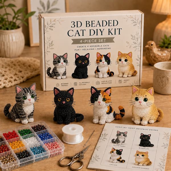 3D Skeleton Bead Kit DIY Craft Beads Set Handmade Halloween Art Toy Creative Gift Set B 20