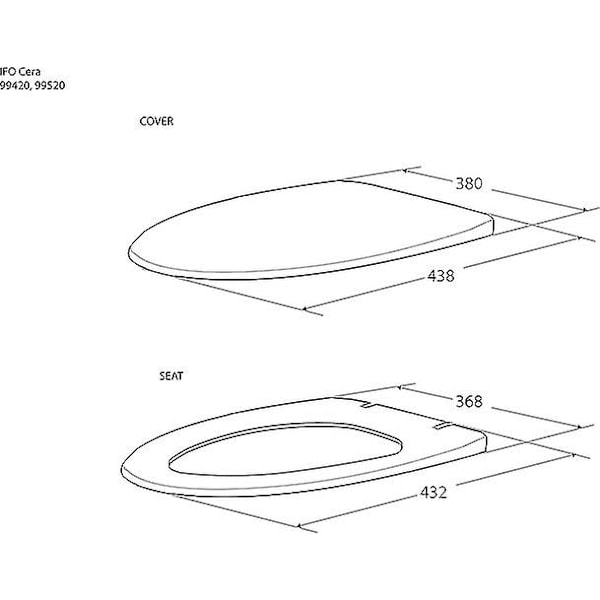 Toalettsits Ifö Cera Soft Seat 99420{EE}