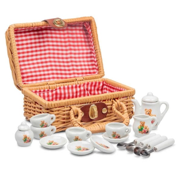 Picknickset för barn - Picknickväska med tillbehör flerfärgad