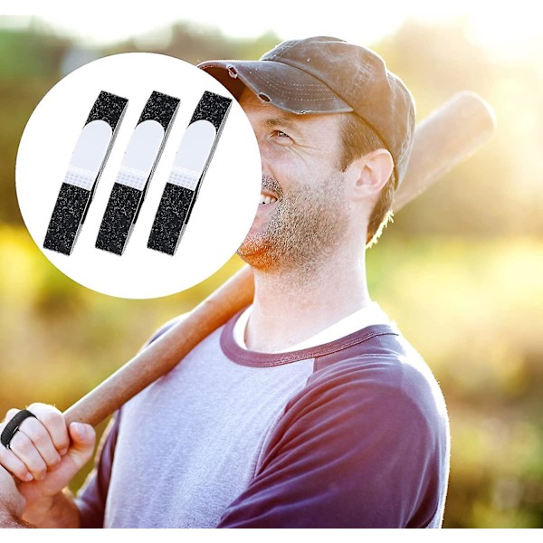 10 stk. Buddy Tape Fingerbandager, skridsikker løkke til fingre, genanvendelige stofbandager til brækket tå, sort Black 10pcs