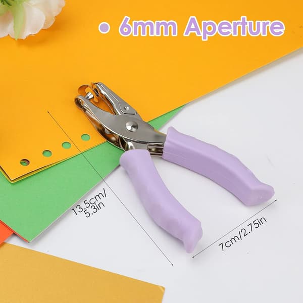 Single Hole Punch 1/4 Inch (6mm) for Home, Office, and School