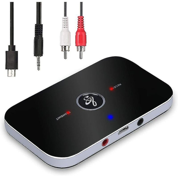 Bluetooth Adapter Receiver,ozvavzk Bluetooth Transmitter Receiver 5.0 Transmitter Bluetooth Audio Receiver 2 In 1 Med 3.5mm Audio Output Rca Audio Bl