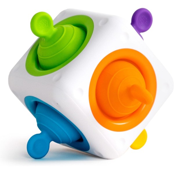 Fat Brain Toys Tugl Cube - Pop-kub för småbarn, barn, tonåringar, vuxna