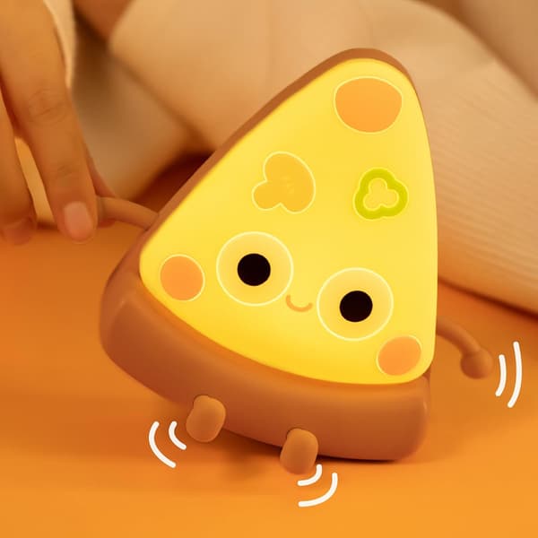 Pizza Nattlampa Touch Sensor LED-lampa För Barn Vuxna Sovrum Timerfunktion