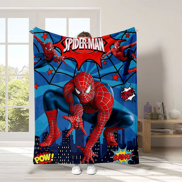 Spiderman-filt Super Mjuk Varm Flanellfilt Säng Soffa Bil Barn Pojkar Presenter stil 4 style 4 125*150cm