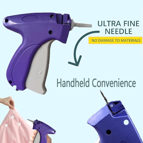 Stitchy Fast Clothes Fixer, Hurtig Tøjfikser, Hurtig Tøjfikser, Hurtig Symaskinepistol til Tøj til at Fikse Lave Halsudskæringer, Lukke Sømme, Hurtigt Purple