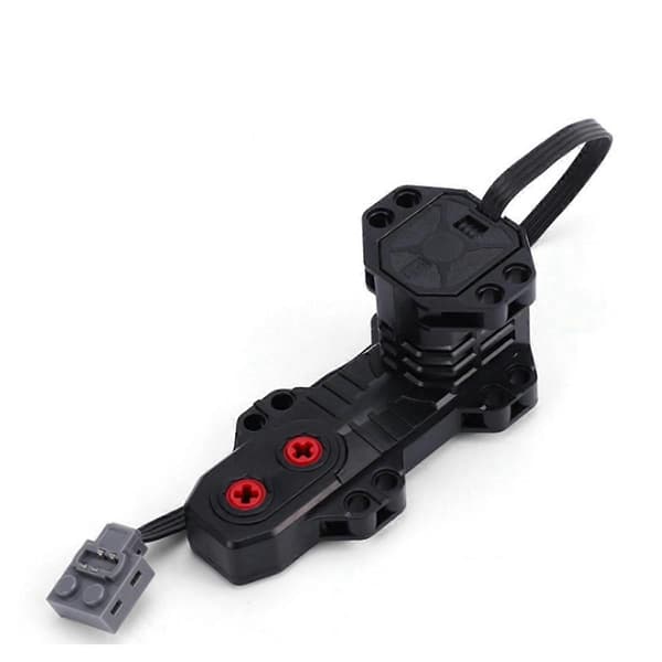 2X Motor Elektrisk Montering Byggkloss Leksaksdel Motor för Högteknologisk Teknisk för Strömfunktion Black