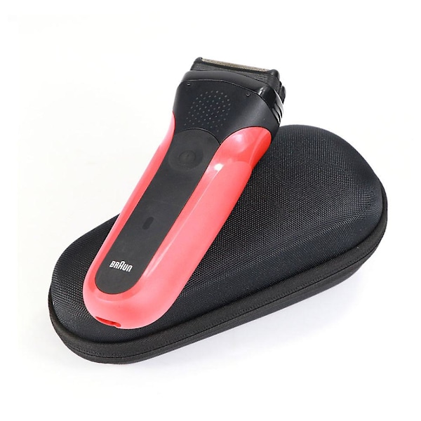Etui for Braun Series 3/5/7/9 barbermaskiner for menn, hardt reiseetui (svart)