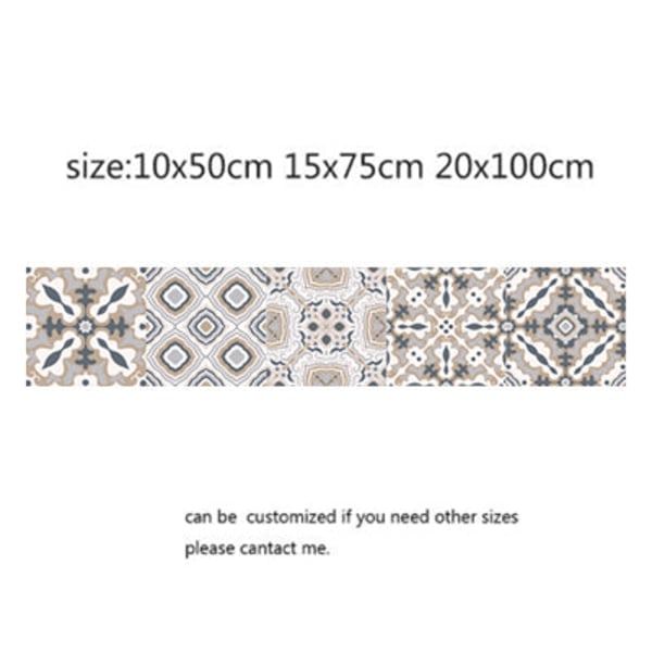 Arabic Style Mosaic Stickers For Living Room Kitchen Retro 3D Waterproof Mural Decal Bathroom Decor Self Adhesive Wallpaper 9 10x50cm