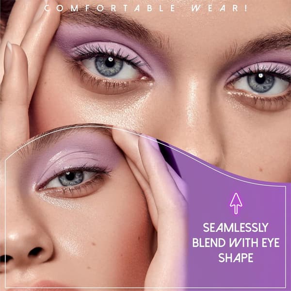 Magnetic False Eyelashes, Glue-Free Reusable Lashes, 1 Pair, with Applicator and Mirror Case, for Dates and Parties, Black