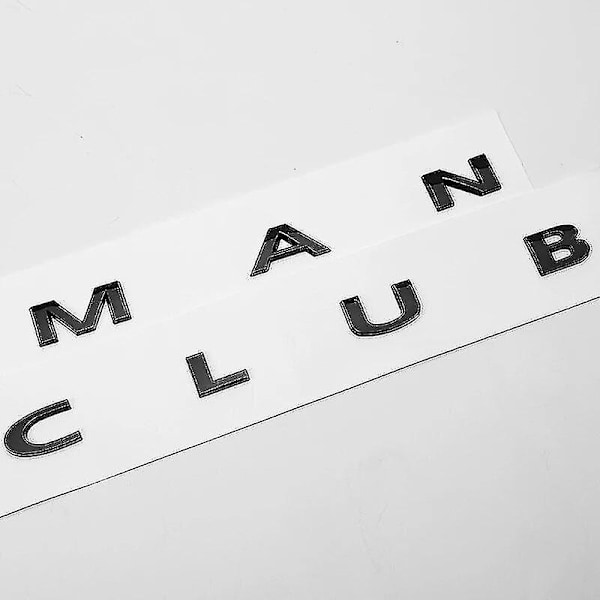 3D ABS Musta Clubman Logo Countryman Tunnus Kirjaimet Tarra Matkatavaratunniste Mini Cooper S Countryman R60 F60 Lisävarusteet Zekai
