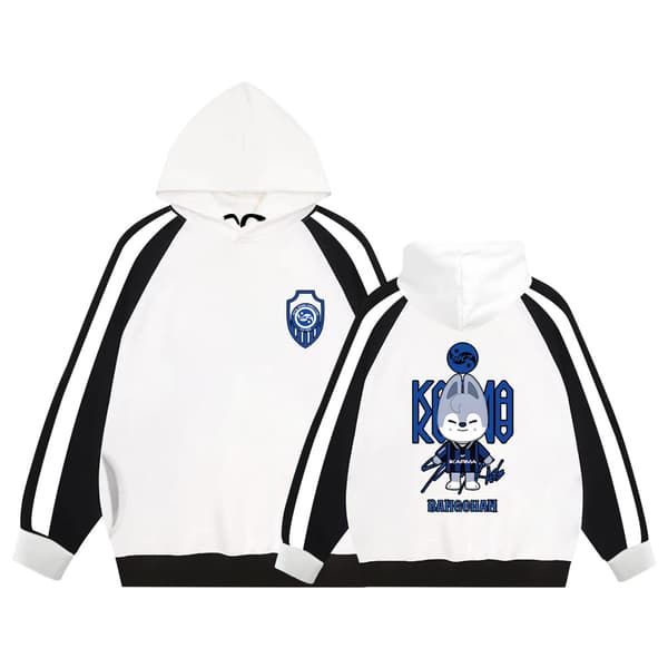 Han Student Tecknad Jacka Sidoficka Tröja Kvinnor Vinter Wolf - Fleece Lined XL