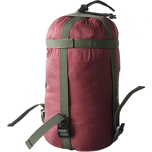 Sleeping bag for outdoor camping (burgundy)