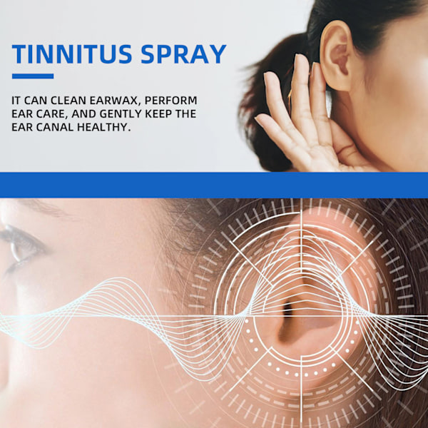 2024 Tinnitus Spray Øresusen Lindrende Lindrende Øredråber Hørelse 30ml{EE}