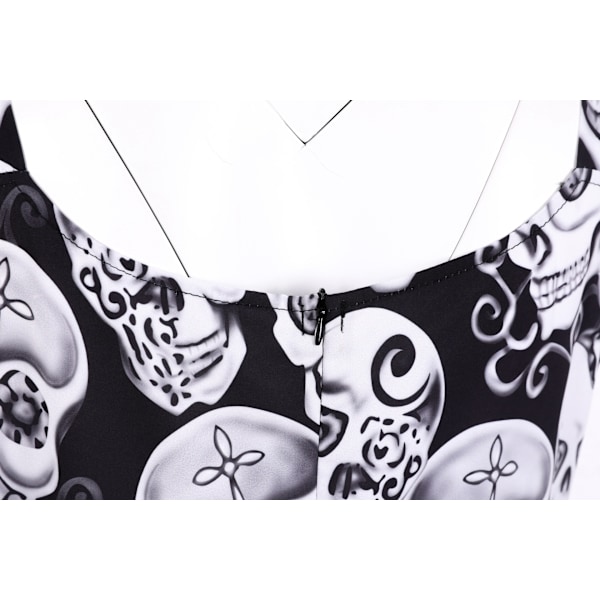 Women's Strapless Skull Dresses S