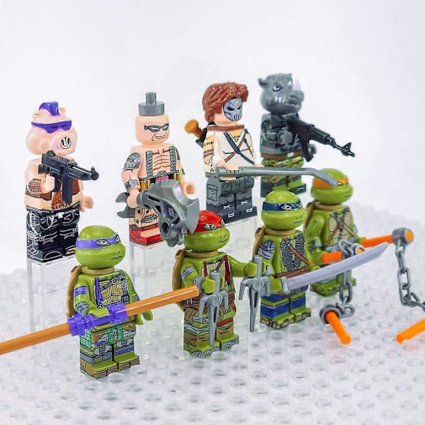 Teenage Mutant Ninja Turtles Minihahmosetti aseilla ja tarvikkeilla