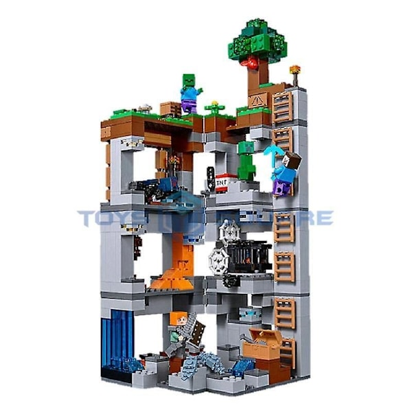 The Bedrock Adventures Modell Byggklossar Med My World Actionfigurer Tegelstenar Set Gåvor Leksaker För Barn Pojkar Flickor