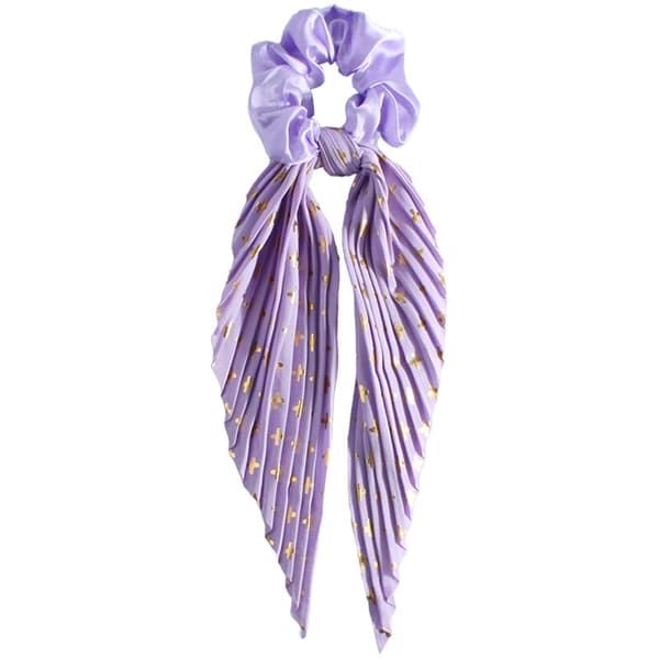 Håndlavet Vintage Flæse Hår Scrunchie, Retro Bånd Hestehale Elastik Hårbånd til Kvinder og Piger Sky blue