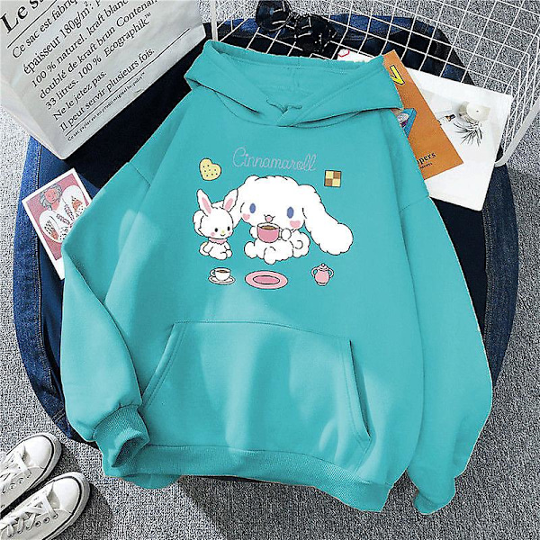 Sanrio Anime Cinnamoroll Kuromi My Melody Plys Hættetrøjer Tøj Dreng Pige Baby Sweaters Trøjer Toppe Gave 145-155CM 145-155CM KNOCK