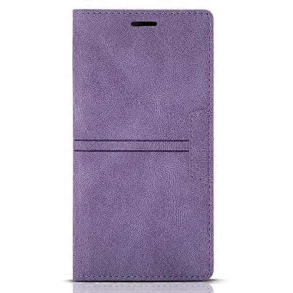 For Samsung Galaxy Note20 Ultra Dream Magnetisk Suge Business Horisontal Flip PU Lærveske med Holder & Kortspor & Lommebok{EE} Purple