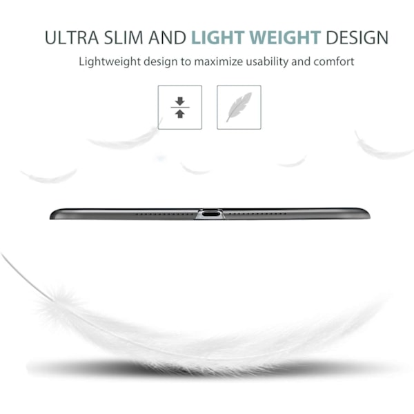 Smart Case til iPad 9.7 tommer iPad 6./5. generation 2018 2017 (Model: A1893 A1954 A1822 A1823), Ultra Slim Letvægt {EE}