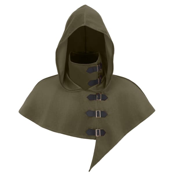 Middelalder munkekappe trollmann prest kostyme scene kostyme Halloween hettekappe (black) One size