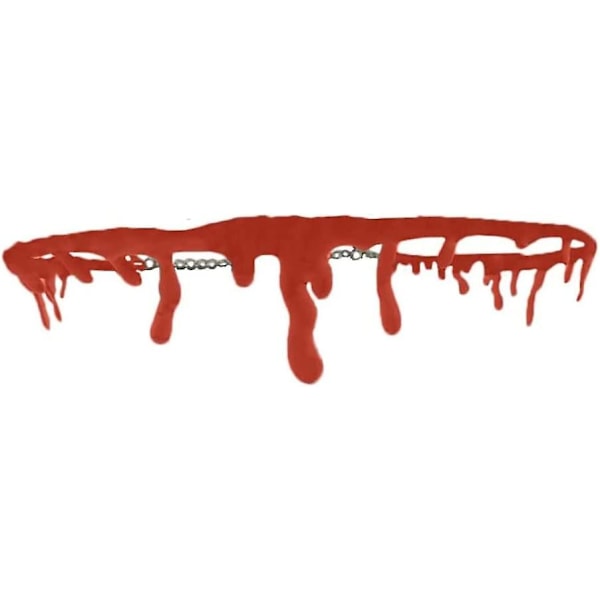 2 stk. Halloween Kostumer Halloween Halskæde Vampyr Blod Choker Halskæde Skræmmende Halloween Fest Dekorationer Gaver, Ornamenter til Halloween