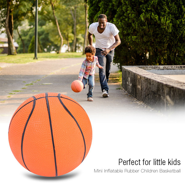 Mini Basketboll Uppblåsbar Gummi Mini Boll Sportspel Artiklar för Barn