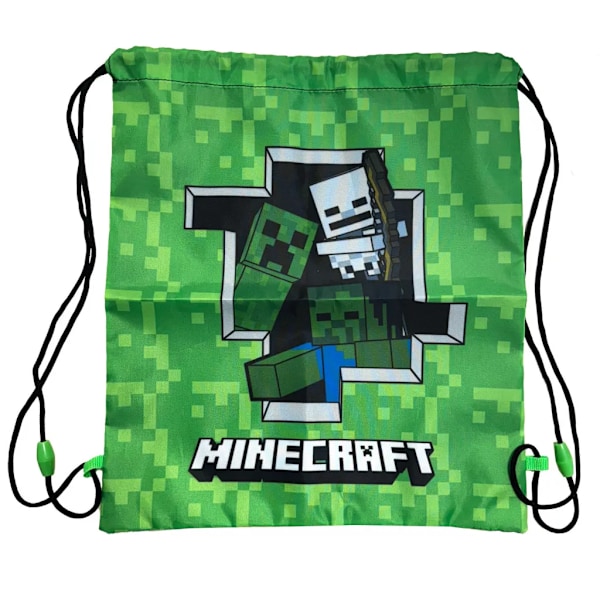 Gymväska Minecraft Green Green